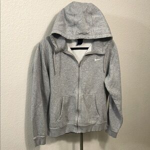 Nike Heather Gray Full-Zip Hoodie